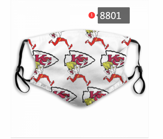 2020 Kansas City Chiefs #4 Dust mask with filter->nfl dust mask->Sports Accessory